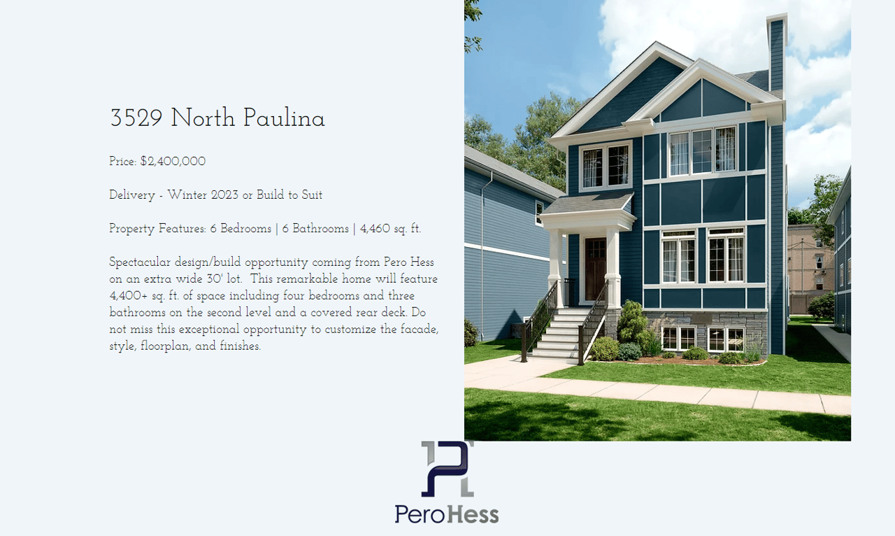 3D Real Estate Renderings on a Developer's Website