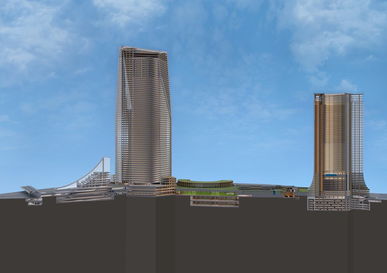 Urban Redevelopment Rendering: Undeground Structure