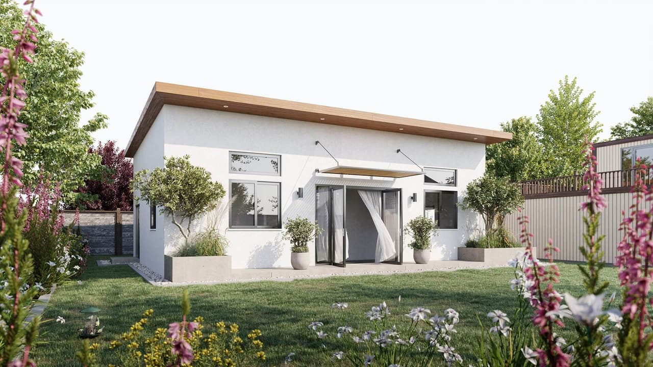 Photoreal 3D Rendering of an ADU