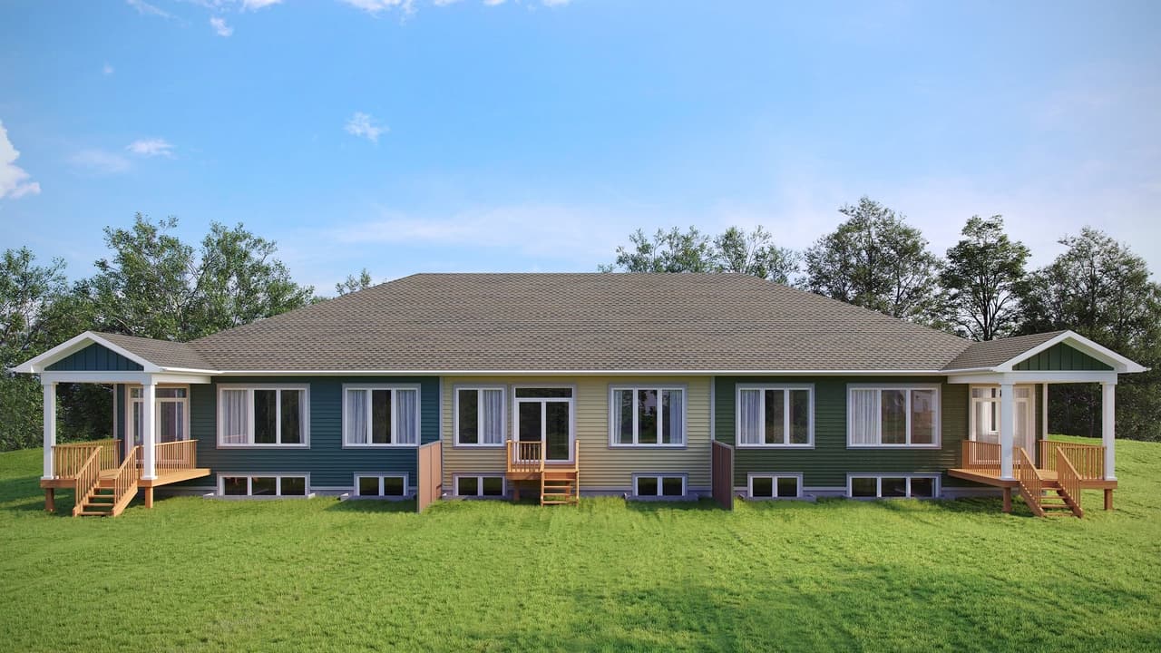 Energy-efficient Home Exterior CGI