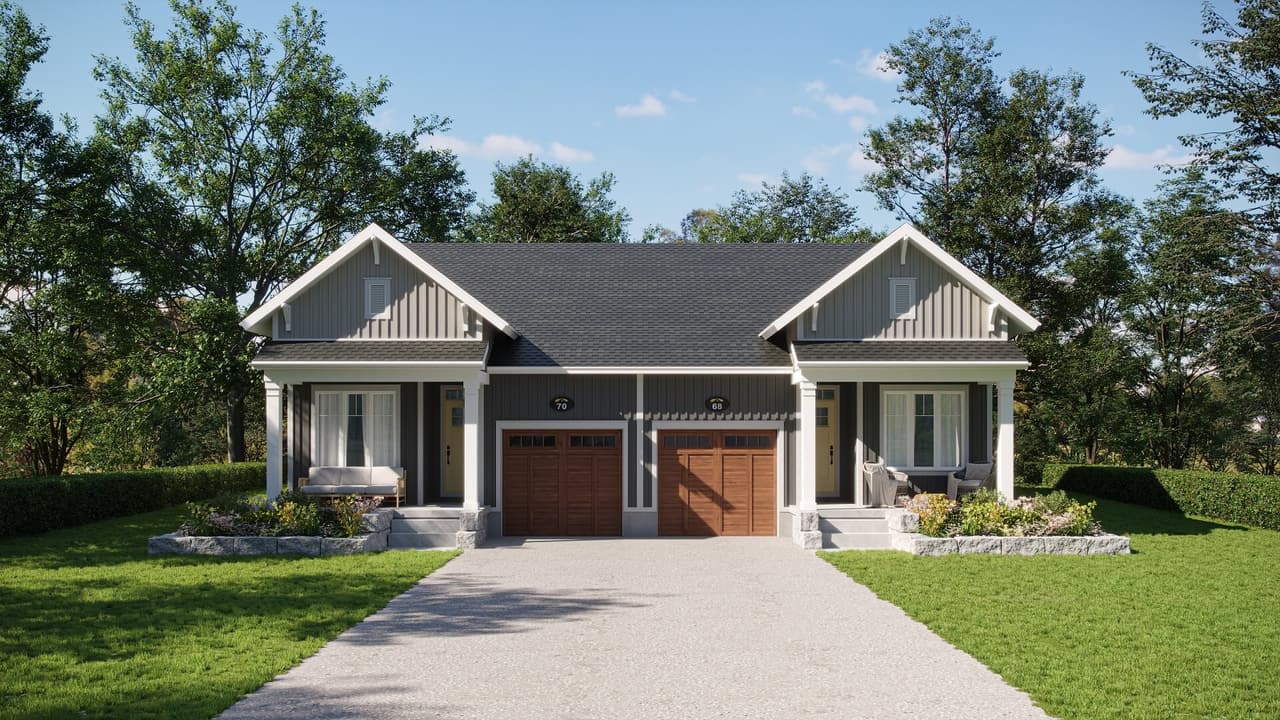 Energy-efficient Homes 3D Rendering: Exterior View
