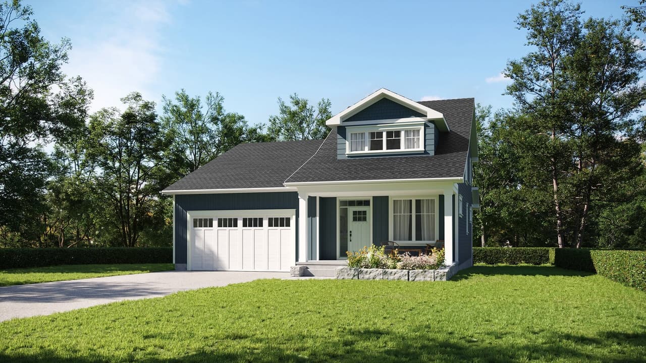 Energy-efficient Bungalow 3D Visualization