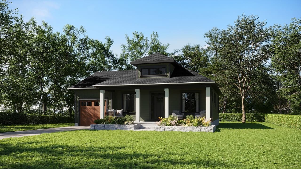 Energy-efficient Bungalow 3D Rendering