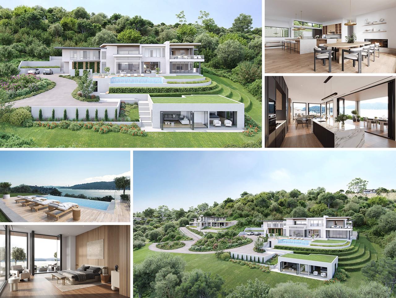 3D Property Rendering: Architectural Concept for Empty Lot