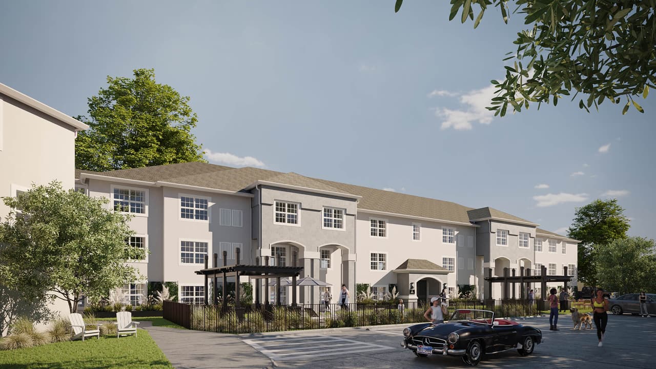 Real Estate 3D Rendering of a Two-storey Building