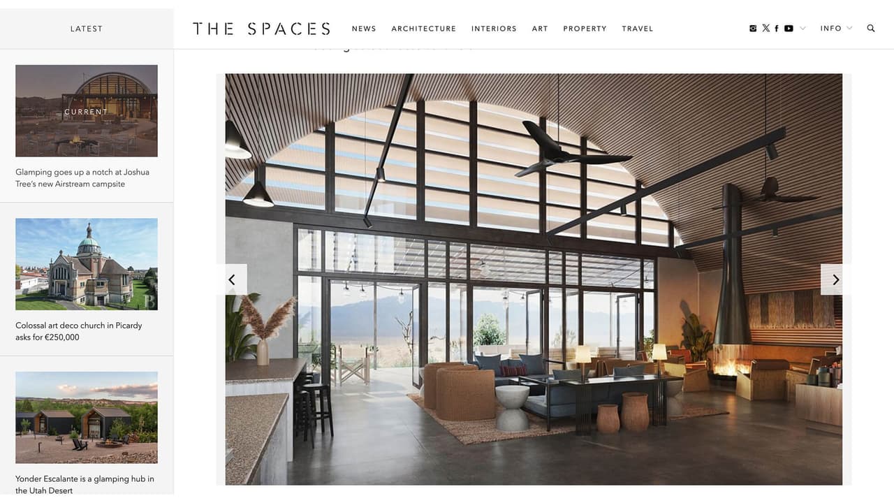 Interior CGI boutique resort used for promo