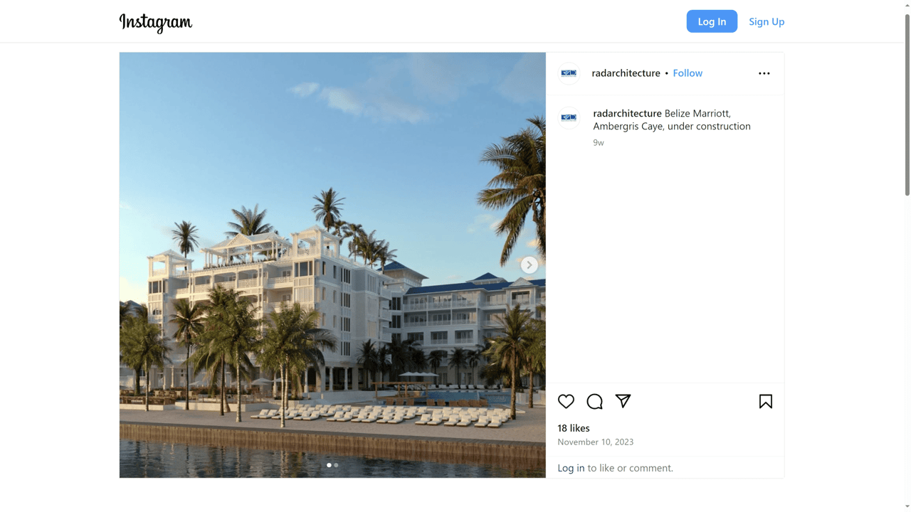 Marketing usage of resort 3D visualization