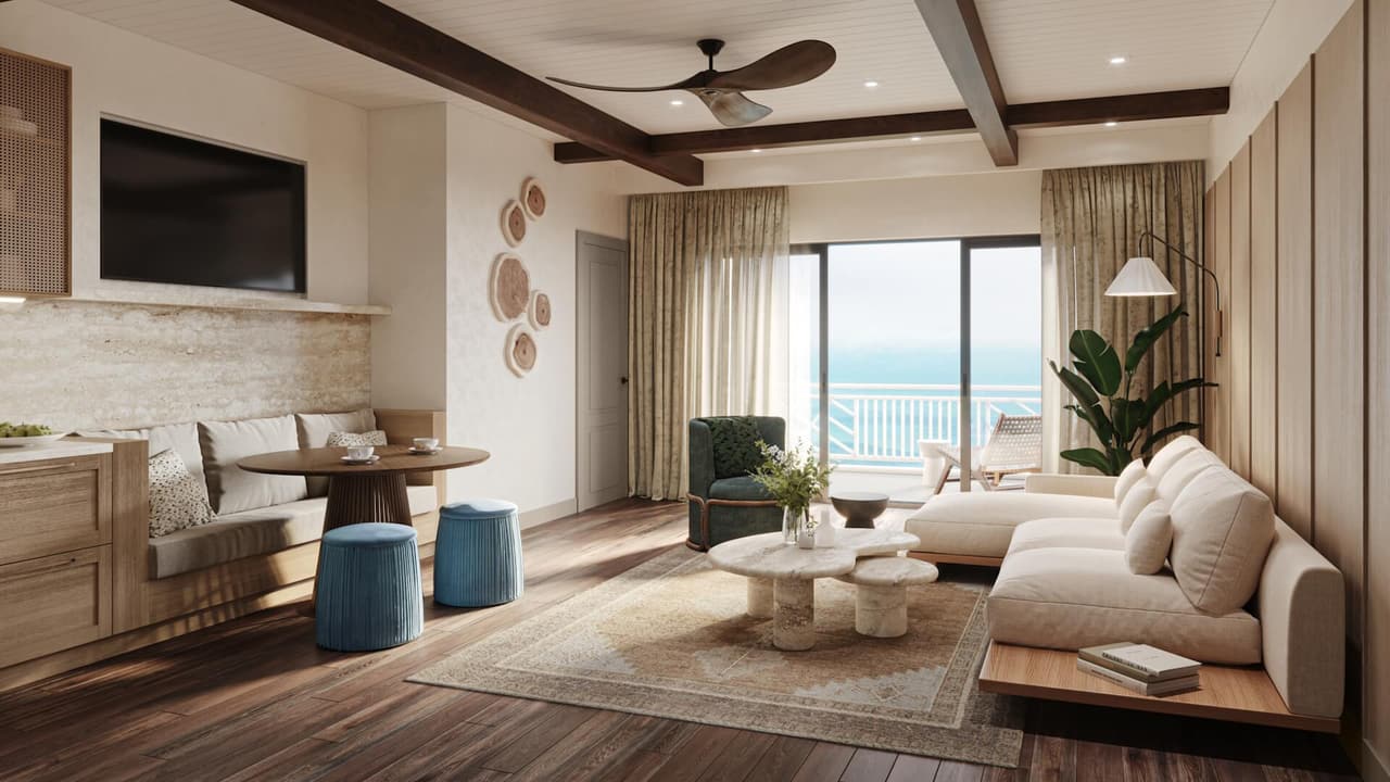 Resort living room visualization