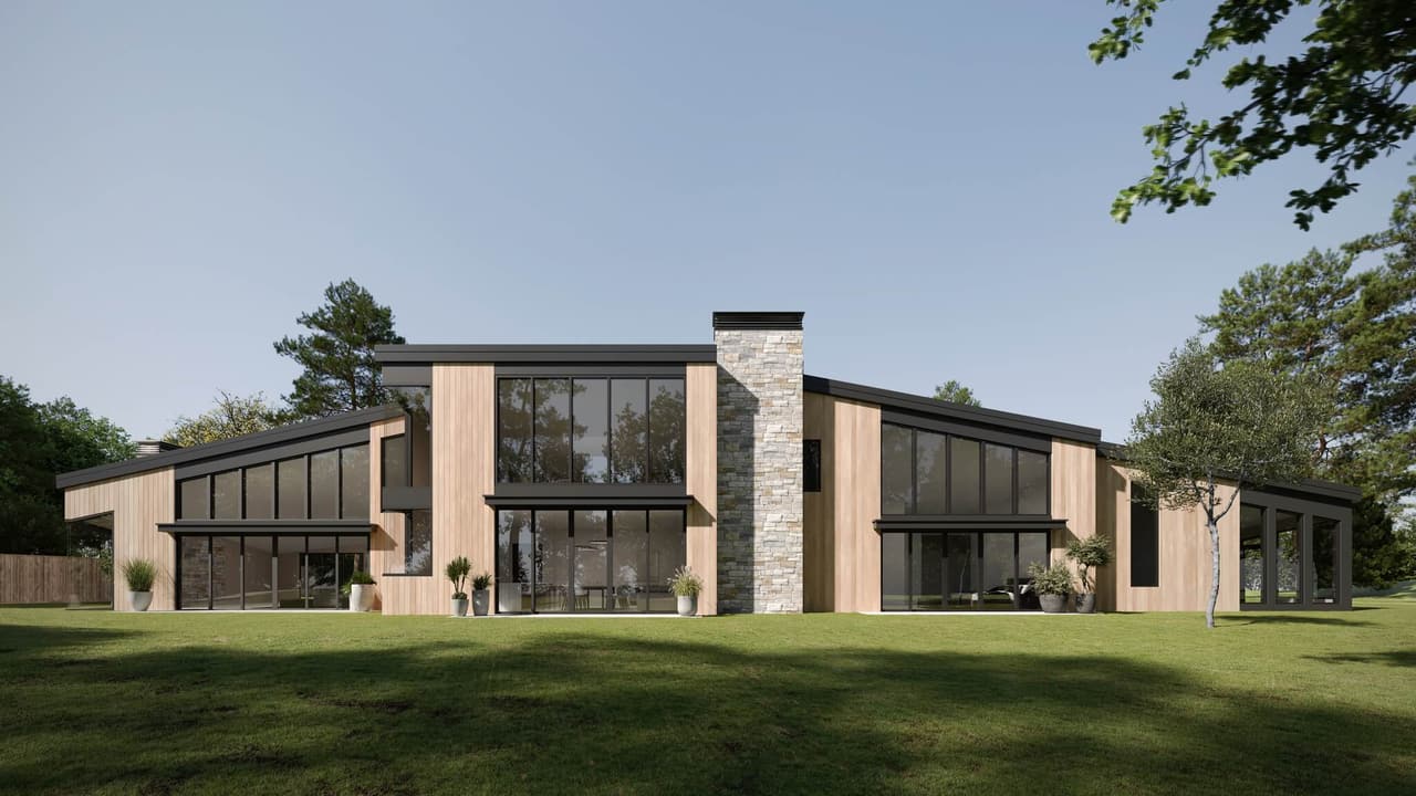 3D Rendering for California Projects: Contemporary Residence in Pebble Beach