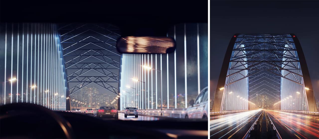 3D Rendering of a Bridge