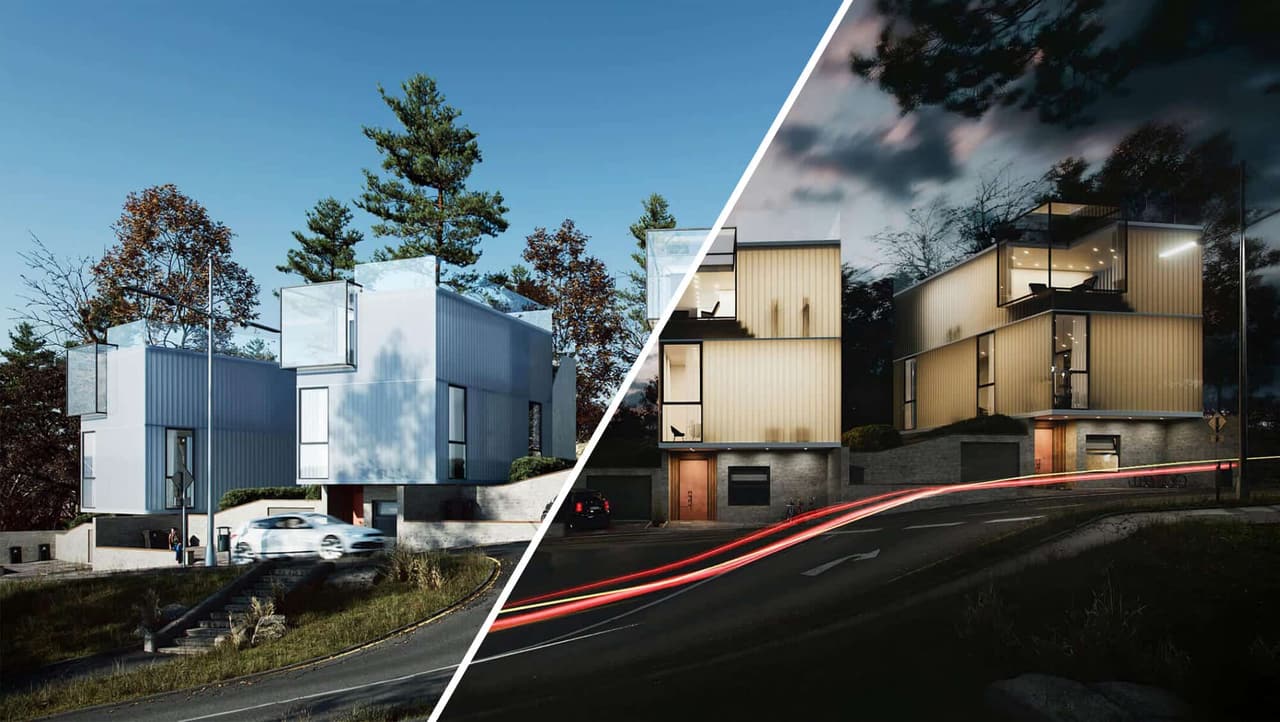 Photorealistic architectural renders — final results