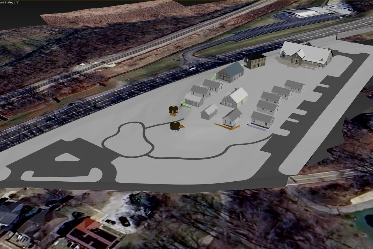 Modeling for an Event Venue Aerial View