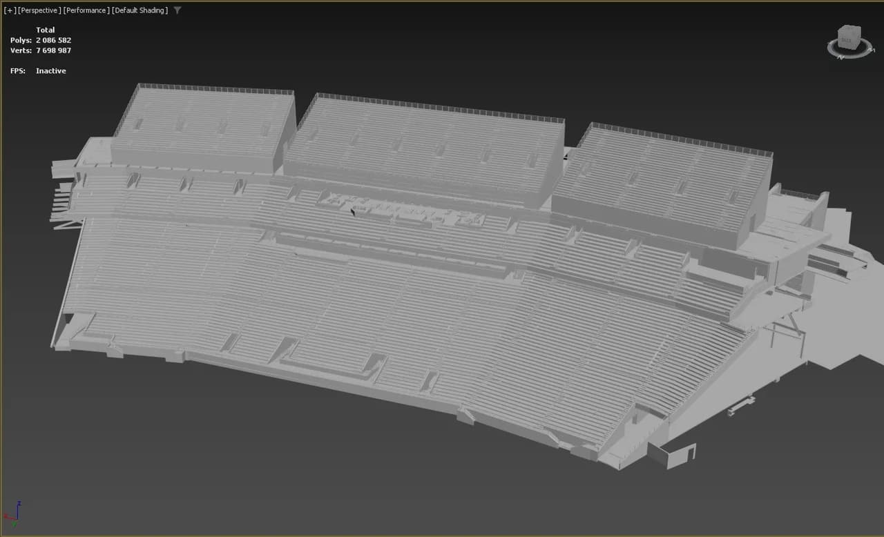 Gray-Scale Model of Stands