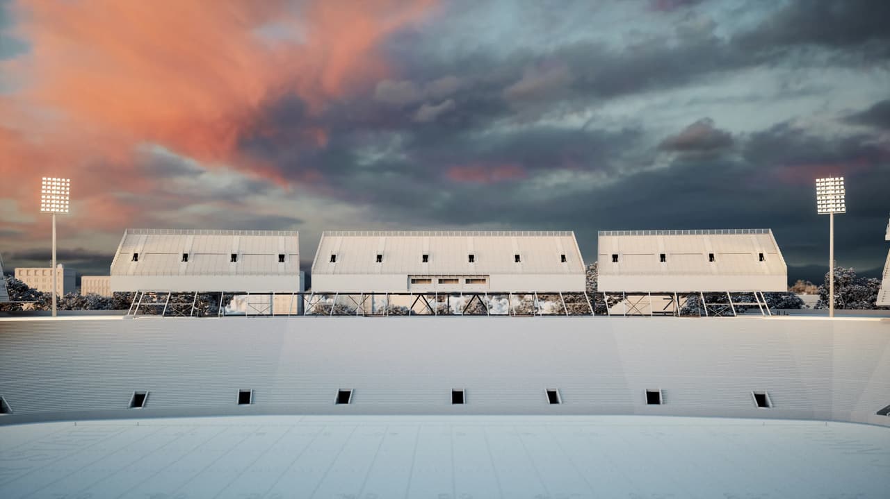Sunset Sports Venue 3D Rendering