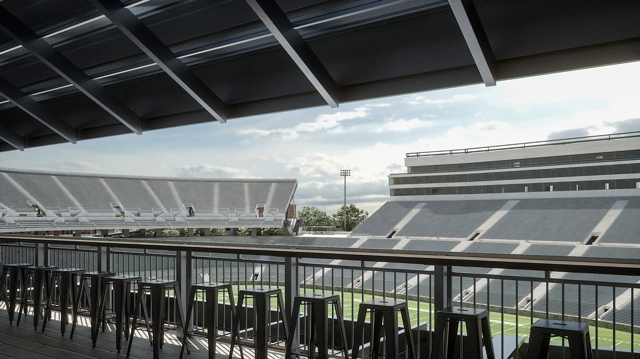 Seating Sports Venue 3D Rendering