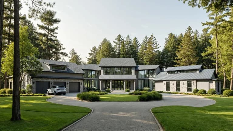Interior and Exterior Renderings for a Spectacular Villa in Georgia, US