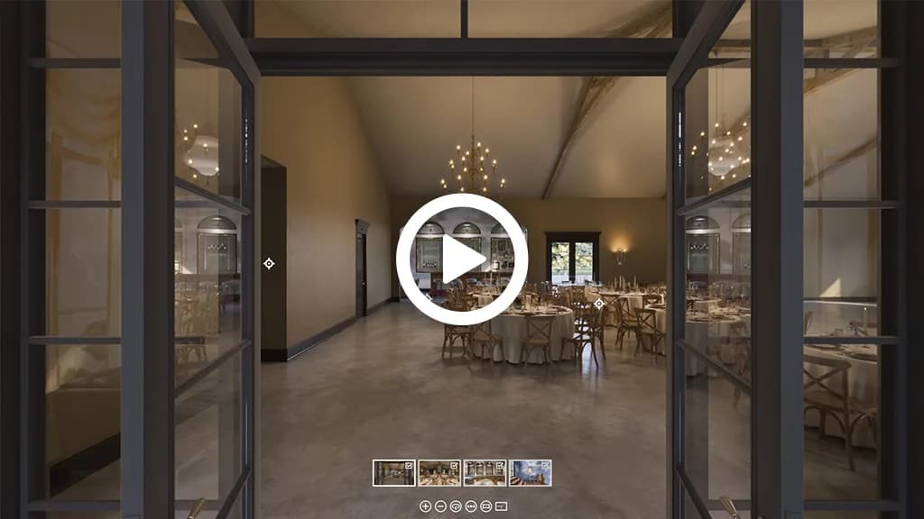 Event venue retreat hospitality 3D rendering virtual CG tour