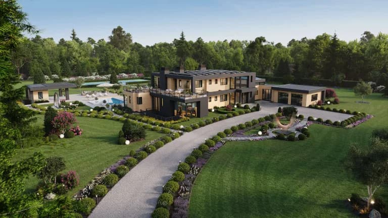 Pre-Construction Renderings for The Oakview Reserve: Selling an East Hampton Estate Before It’s Built