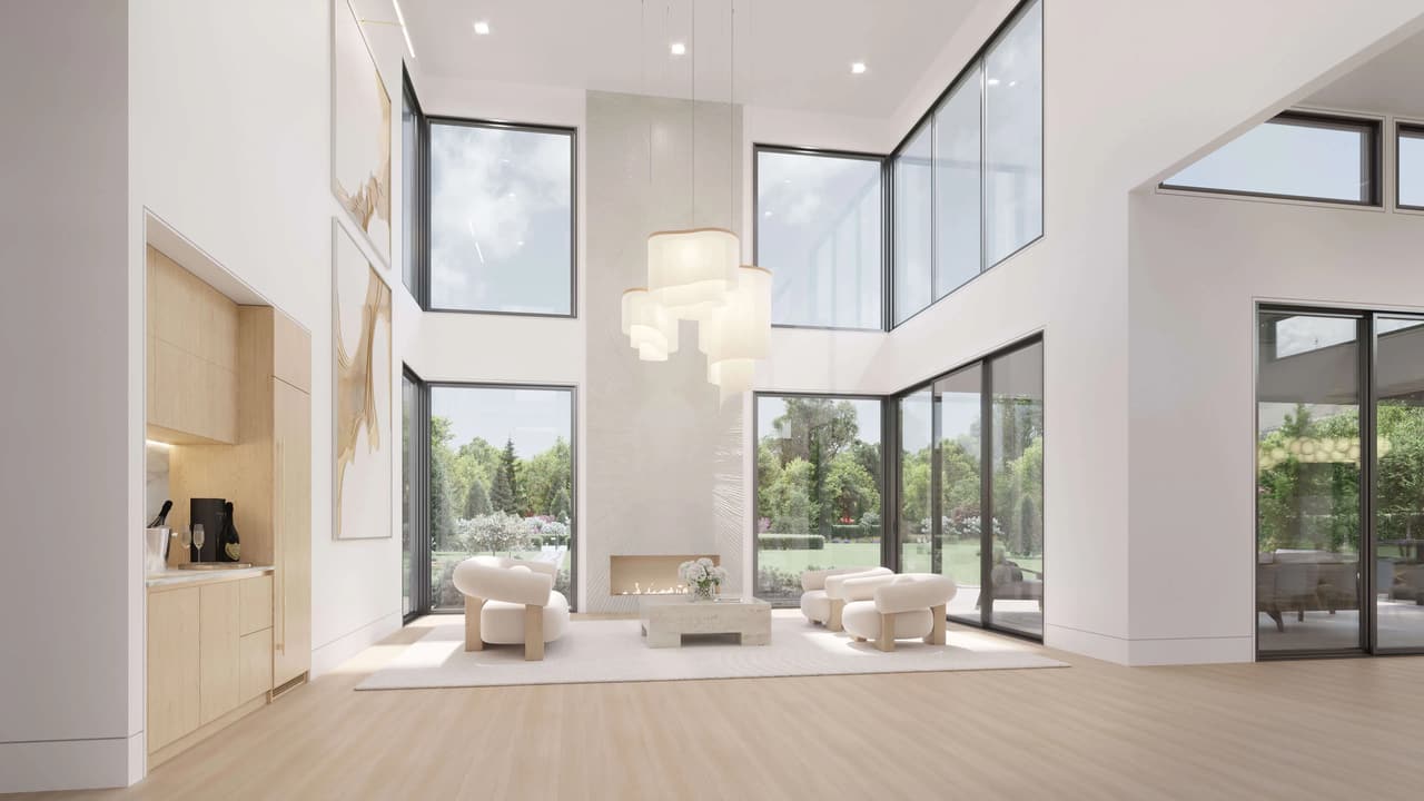 Aerial 3D Rendering of a Home Community
