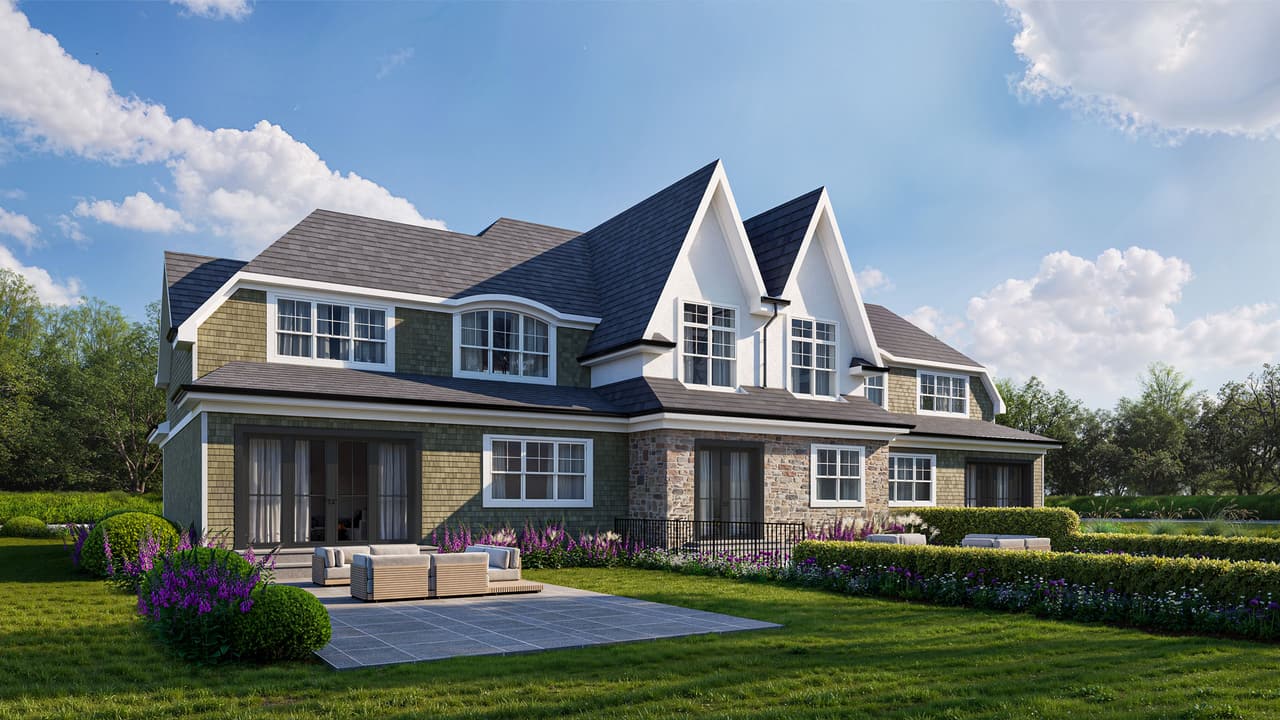 3D rendering new york indian hills luxury residence