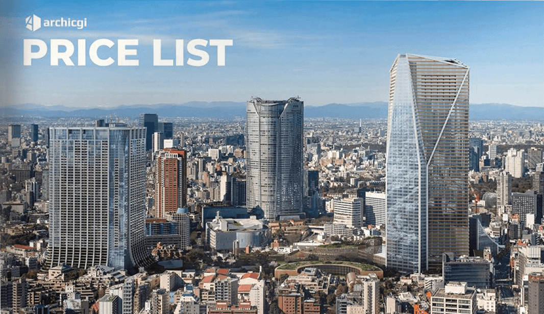 ArchiCGI High-End 3D Rendering Services Price List