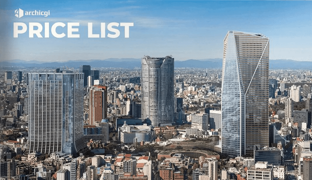 ArchiCGI High-End 3D Rendering Services Price List
