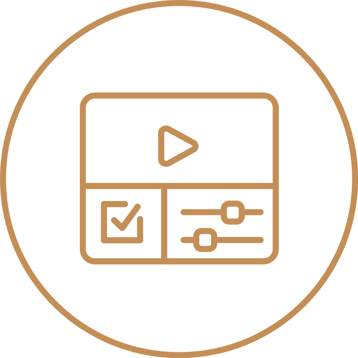 Marketing materials icon emphasizing sublime visuals for promoting hotels and events