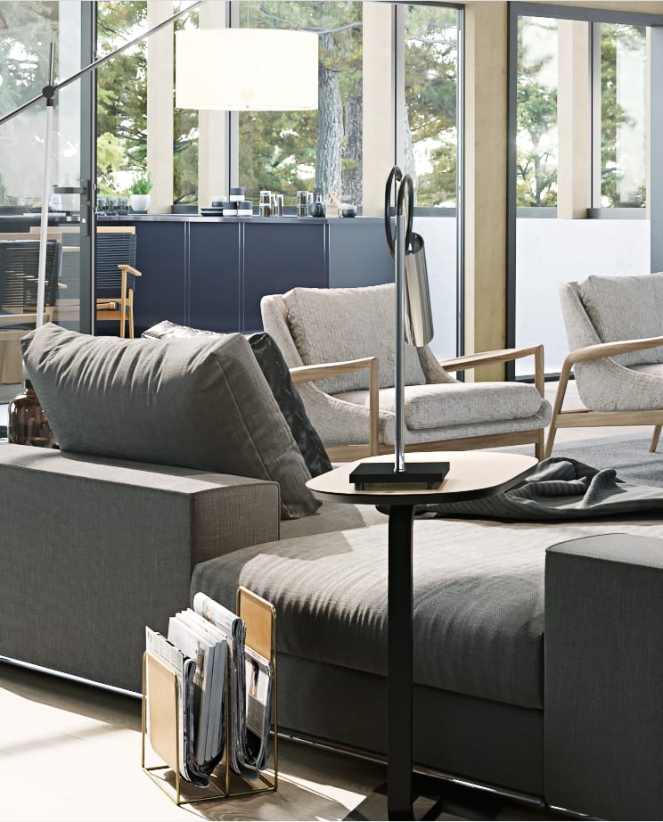 Reading Nook in the Interior 3D House Rendering
