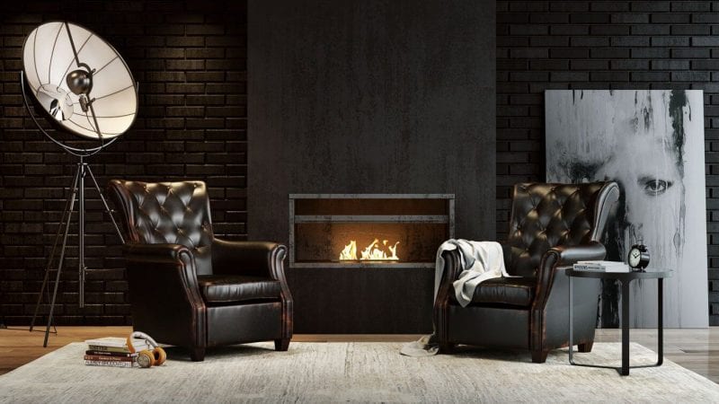 3D Max Product Modeling And Rendering For Two Leather Armchairs 3D Lifestyle