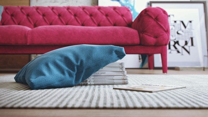3D Product Modeling Services For Upholstered Furniture: Sofa Lifestyle