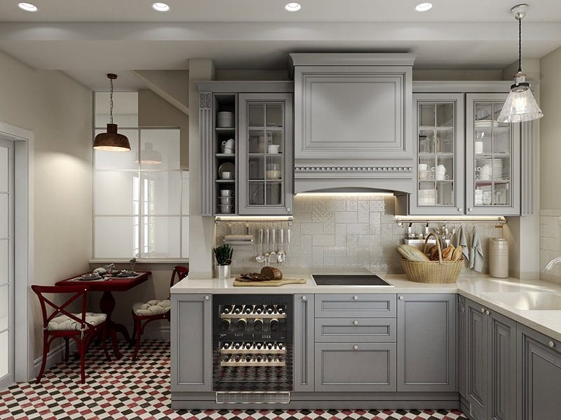 Impactful Design 3D Rendering Showcasing A Kitchen Corner