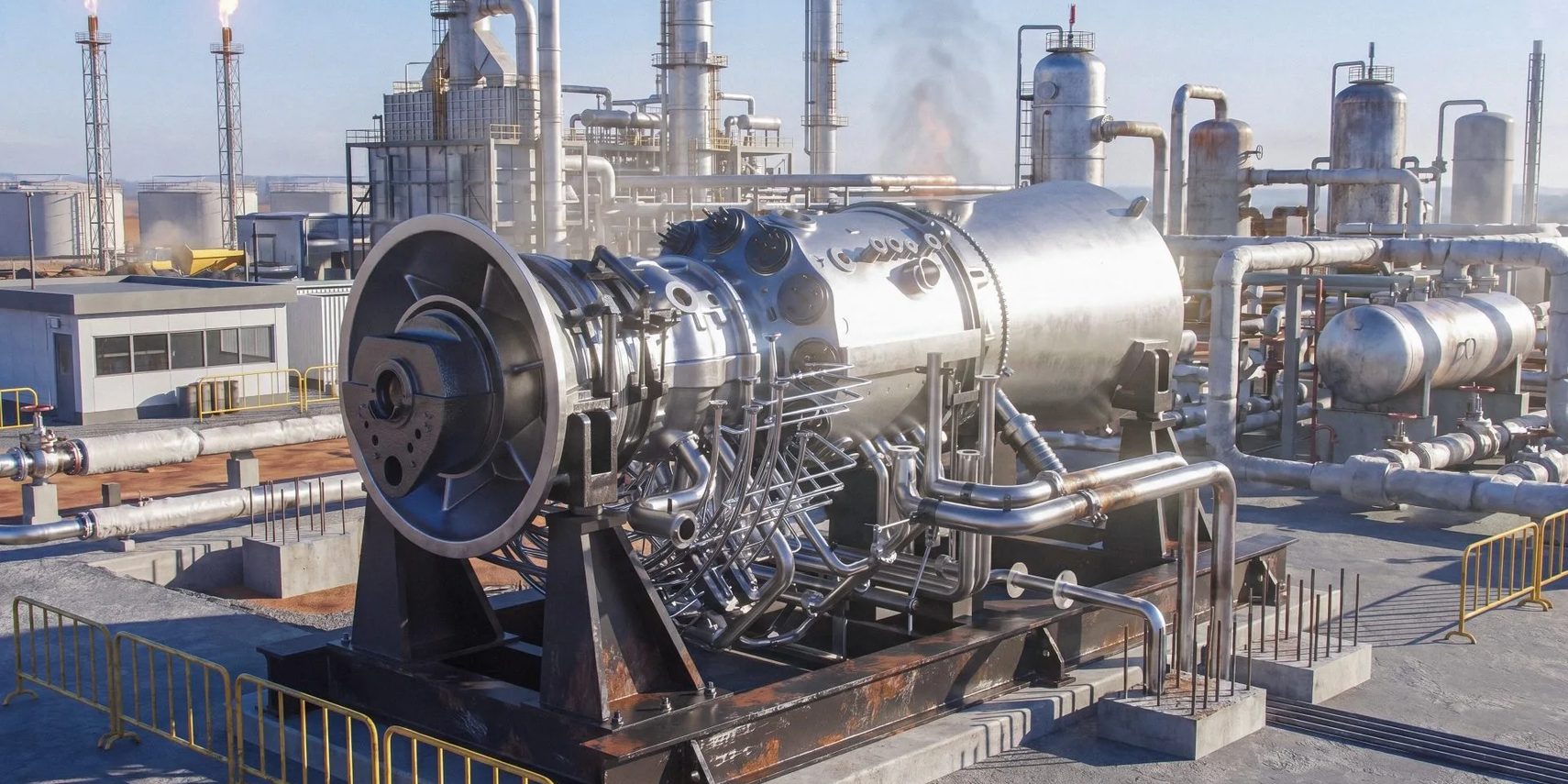 Heavy industry 3D rendering and animation