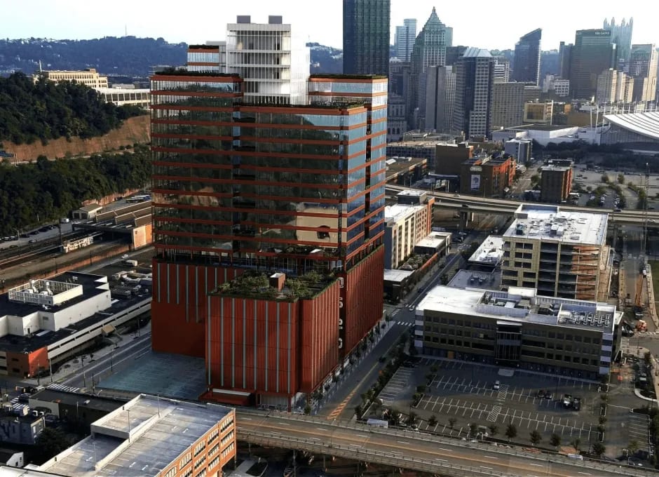 3D architectural animation for an office building in Pennsylvania
