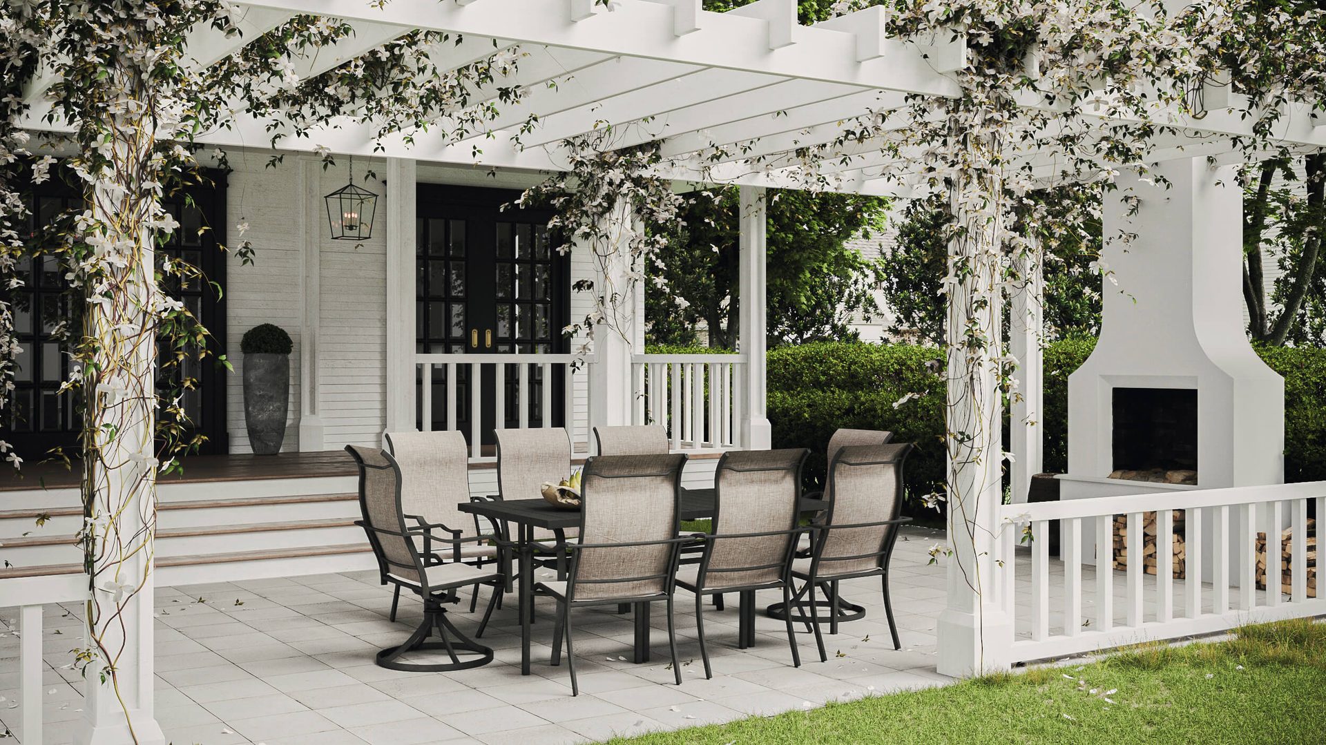 3D Visualizer's Photoreal Render for a Terrace