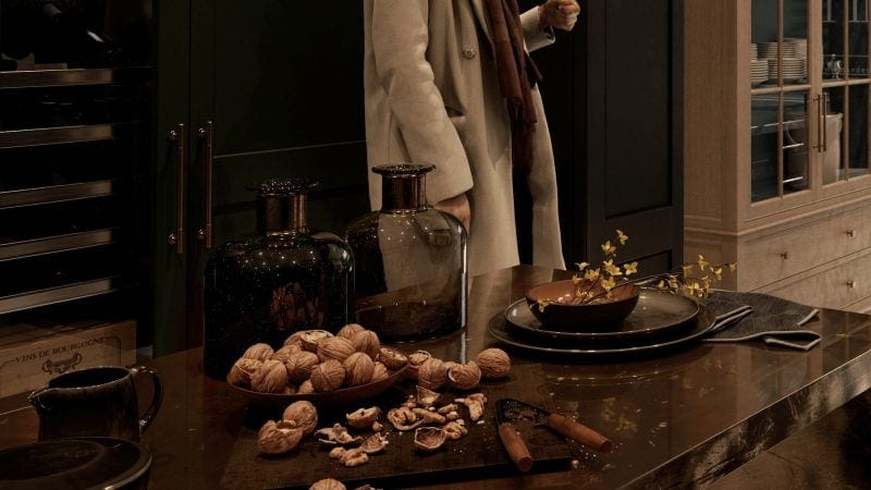 Stylish Table with a Lot of Decor on the Architectural Rendering