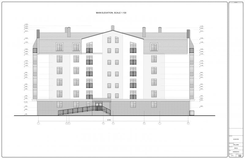 3D exterior rendering services brief — construction drawings