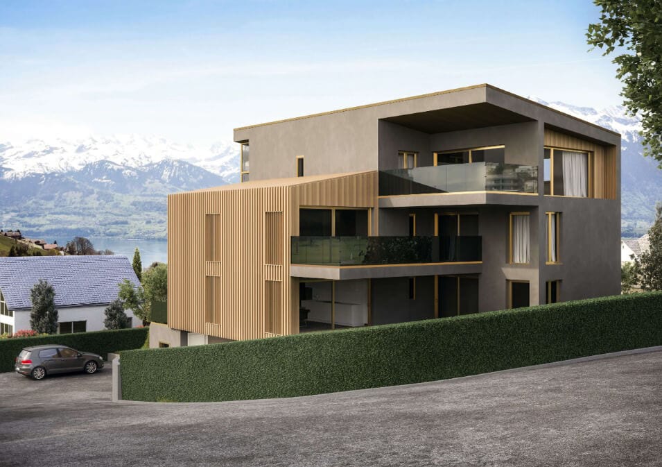 Architectural 3D Visualization for a House in the Mountains