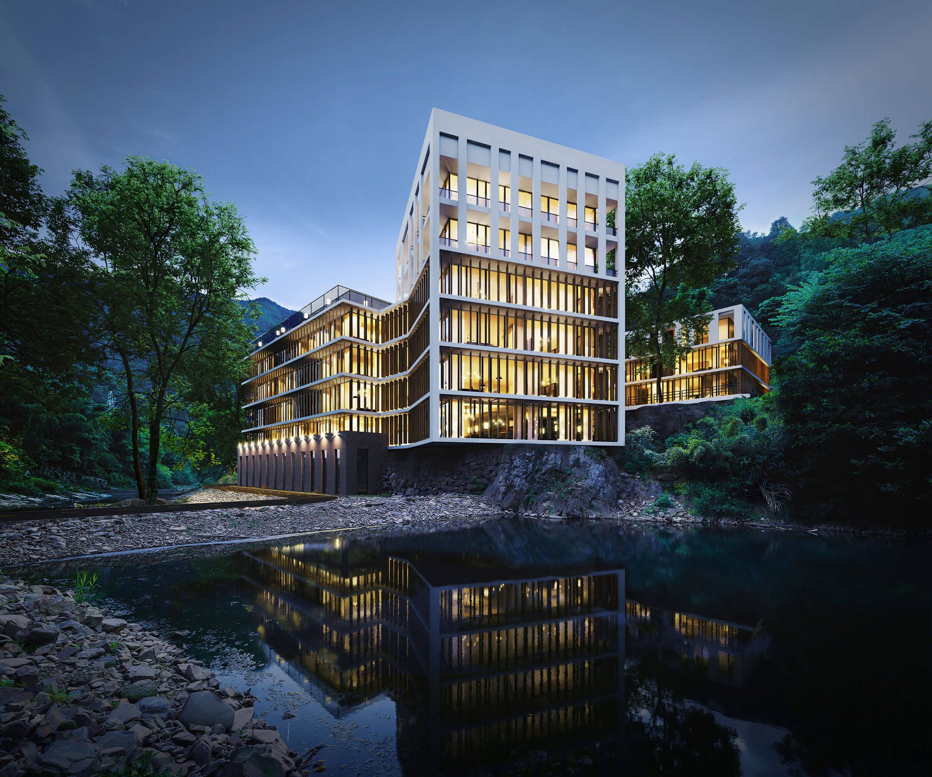 Photoreal Exterior Rendering for an Architectural Project in Colorado