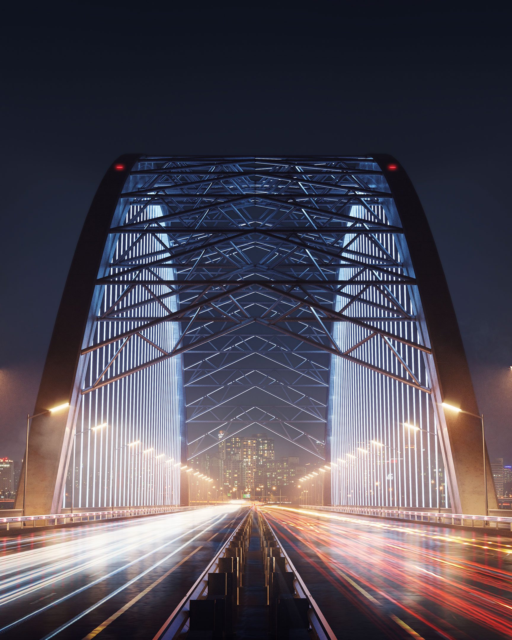 3D Rendering for a Ukrainian Bridge Under Construction