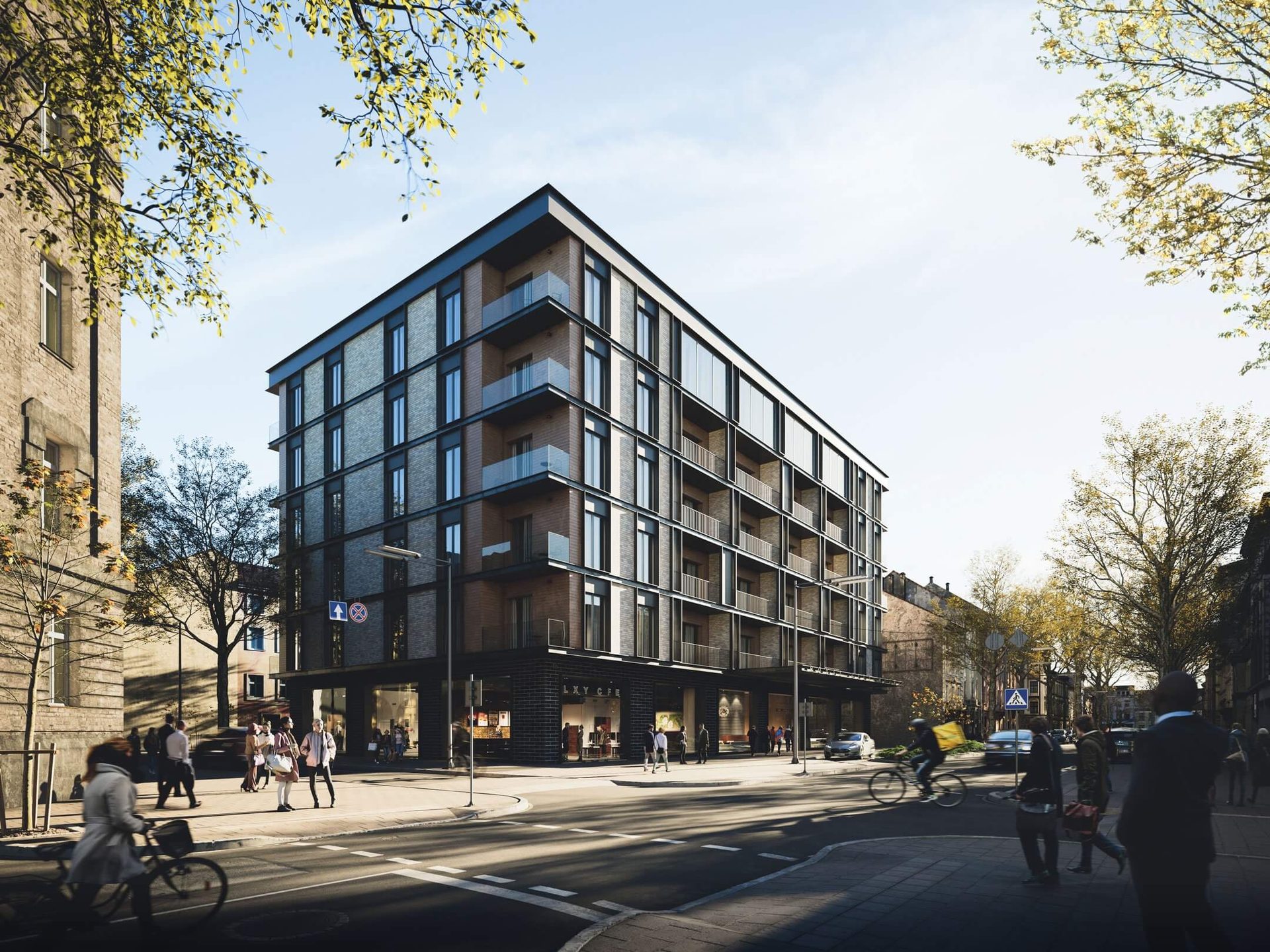 Architectural rendering firm portfolio — urban mixed space CGI