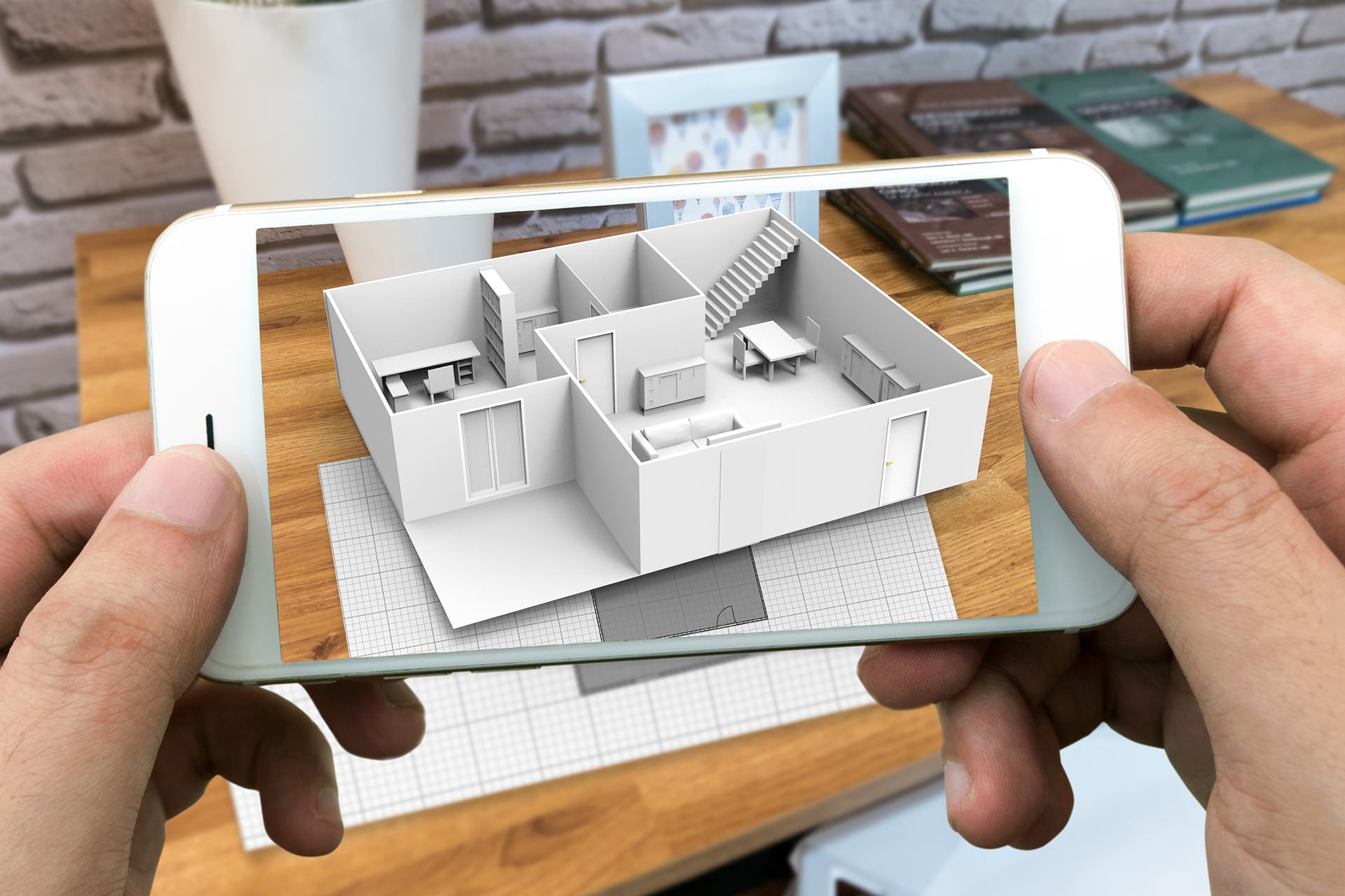 3D visualization studio — AR architectural model presentation