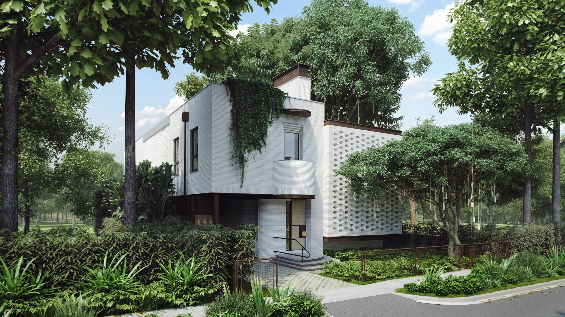 3D Visualization of a Stylish House