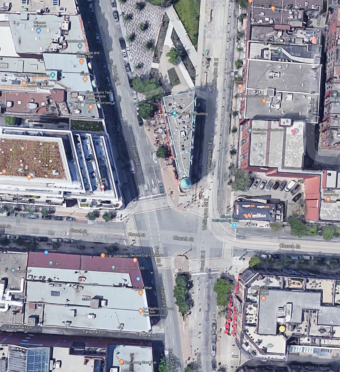 Office Building Surroundings for 3D Visualization