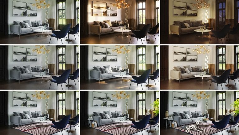 Interior Rendering Lighting and Mood: Choosing the Atmosphere