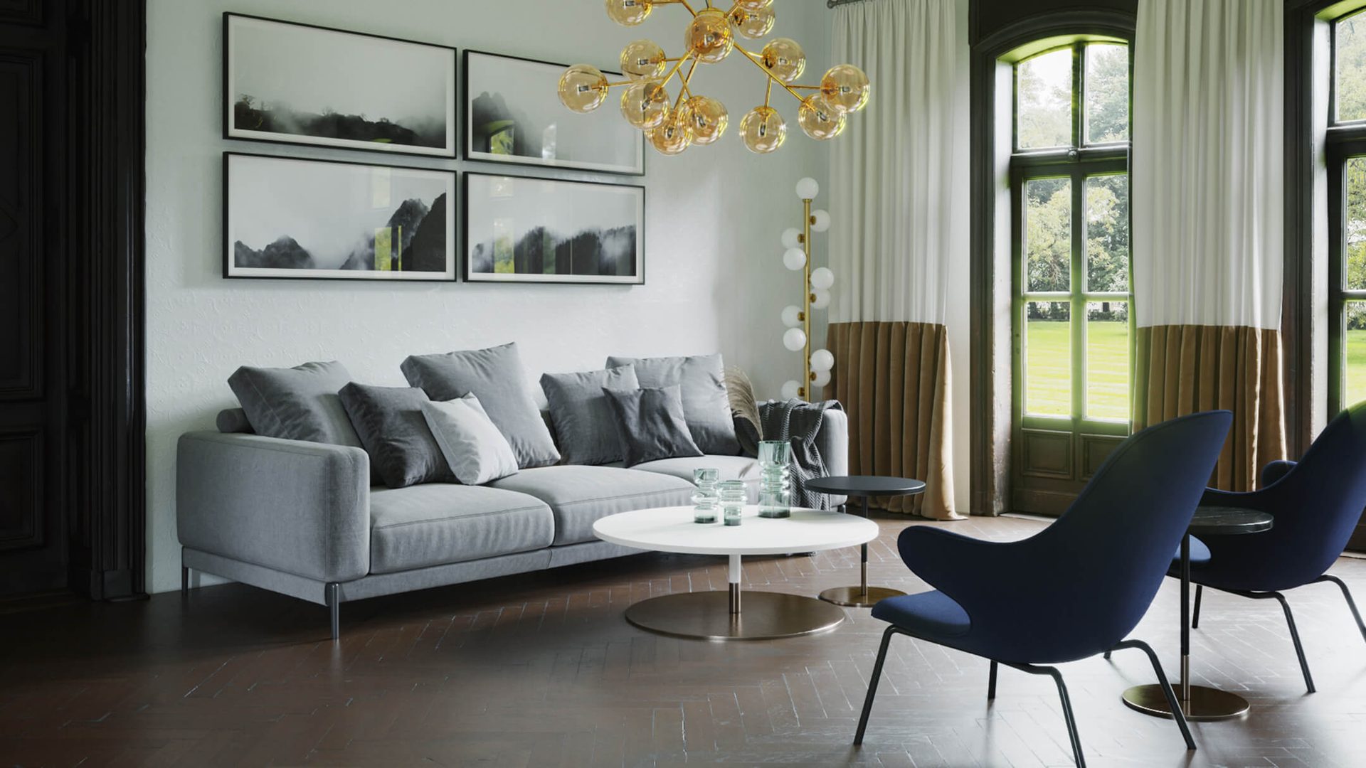 Interior rendering — midday natural lighting CGI example
