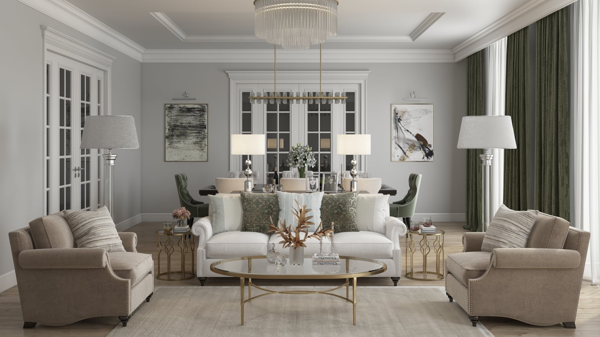 Rendering process — high-res CGI before post-production