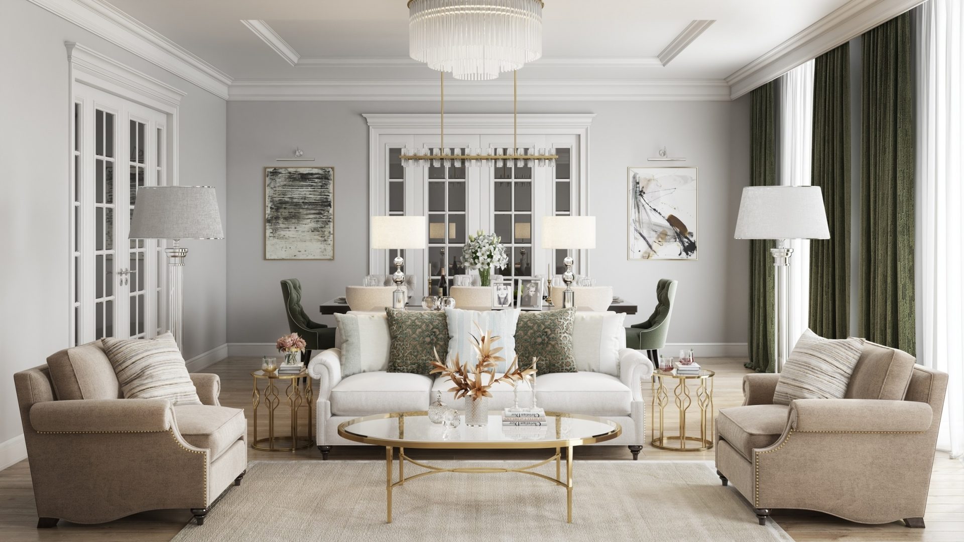 Rendering process — finalized CGI after post-production