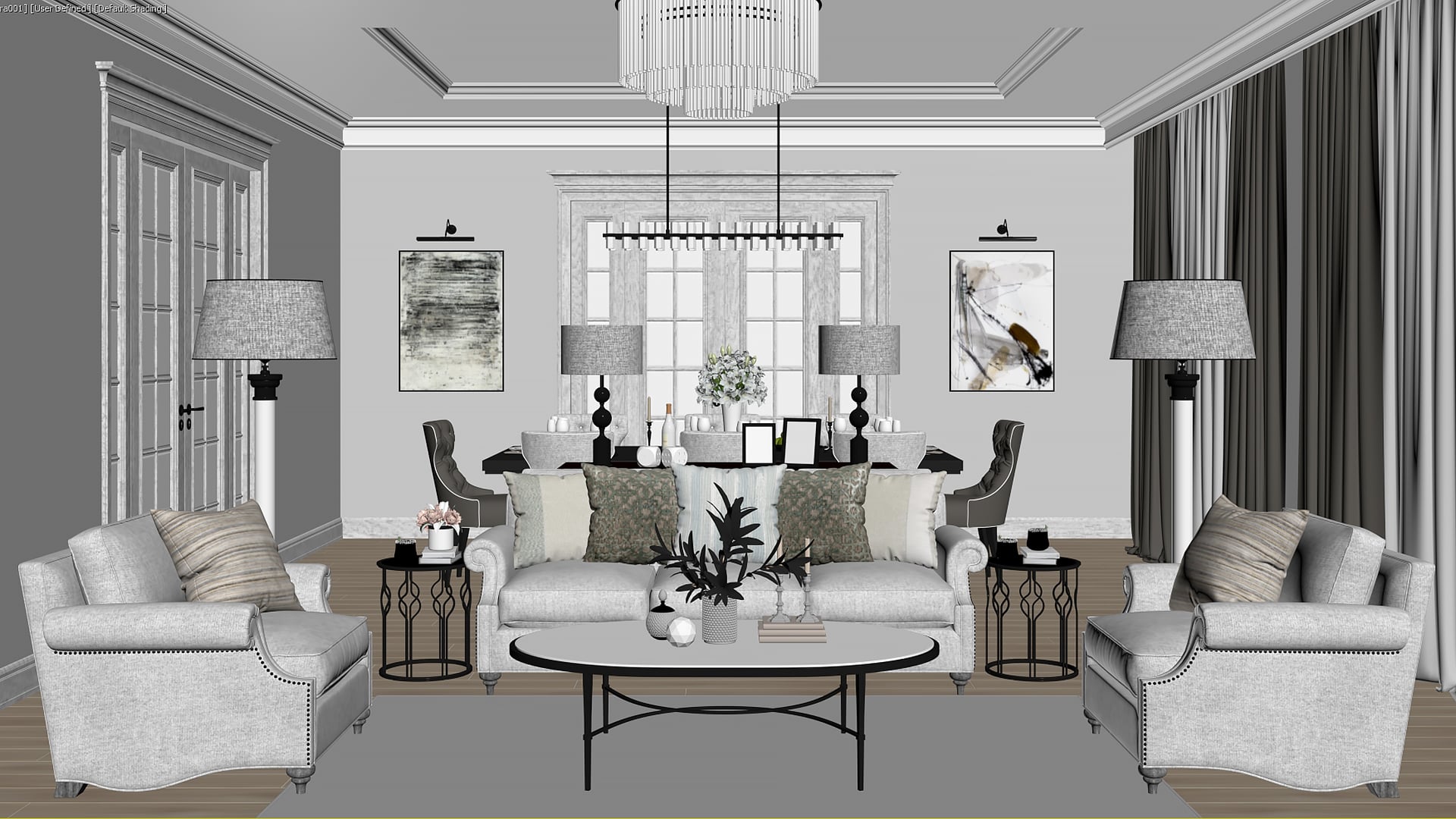 Rendering process — viewport screenshot 3ds Max