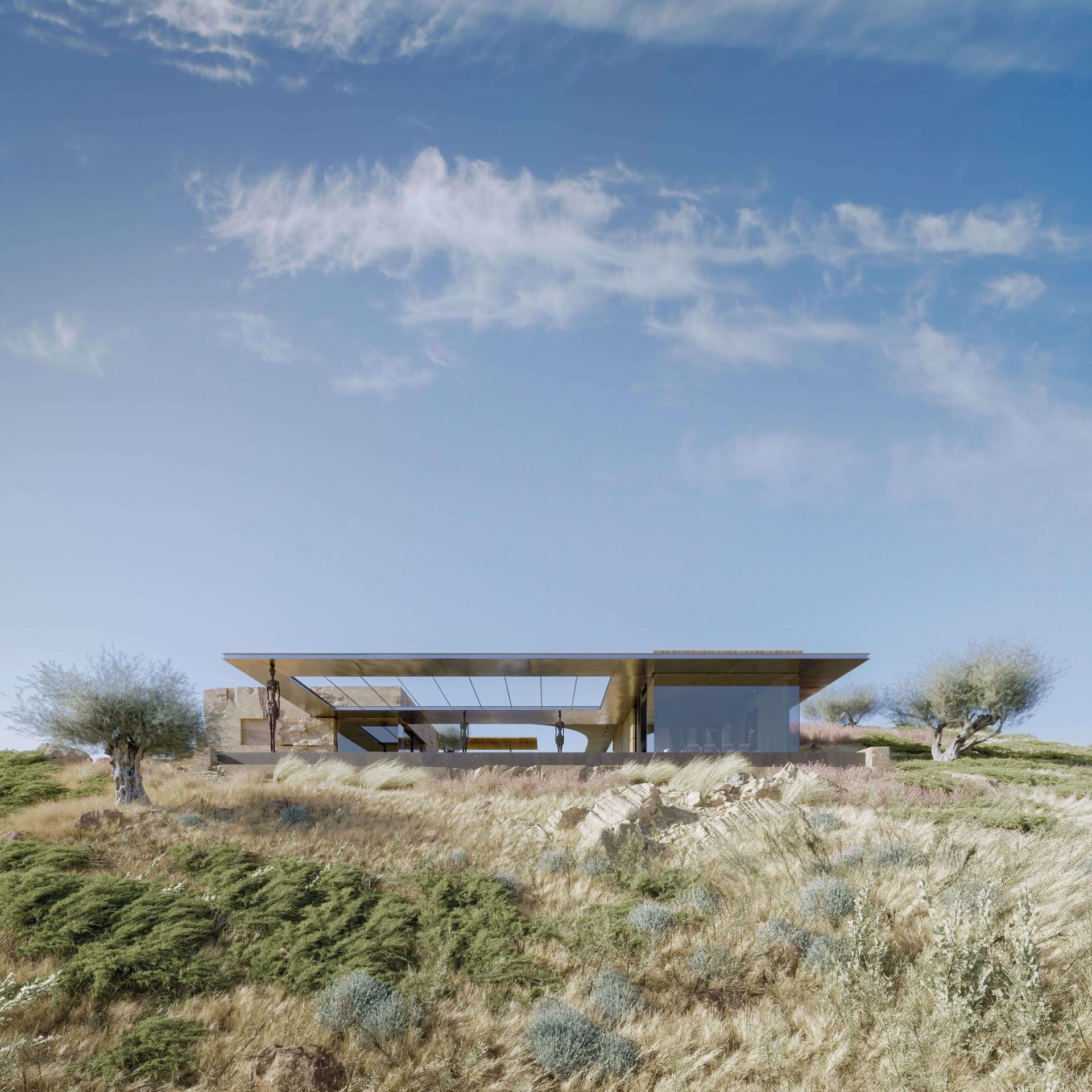 CG Rendering for a House in Greece