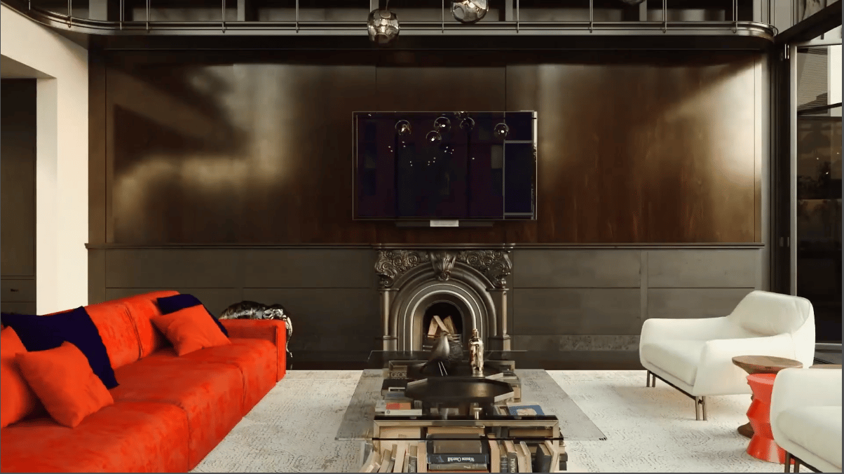 3D Walkthrough Screenshot for Loft Interior